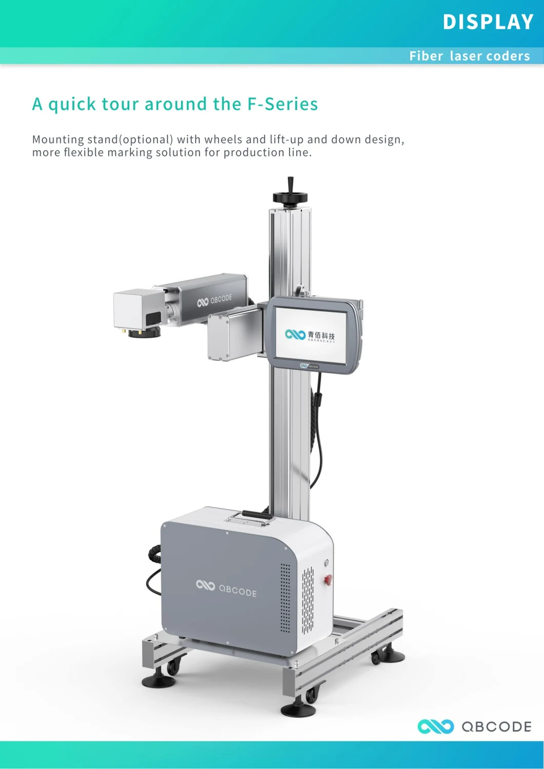 Qbcode Fiber Laser Marking Machine for Metal Non-Metal Engraving with CE