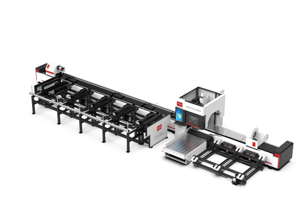 Acme Square Tube Round Tube H-Section Steel CNC Tube Fiber Laser Cutting Machine