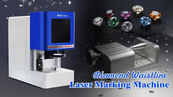 UV-Laser-Diamantgürtel-Taillenbeschriftungs- und Markierungsmaschine